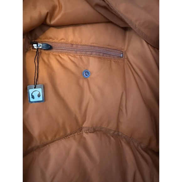 Vintage Nike Puffer Jacket XXL With Hood Texas Longhorn NCAA MINT ORANGE - Picture 3 of 11